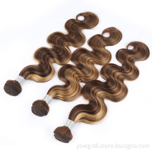 XCCOCO Body Wave Brazilian Hair Weave Bundles, Virgin Human Hair Weaves Virgin Cuticle Aligned Hair 3 Bundles